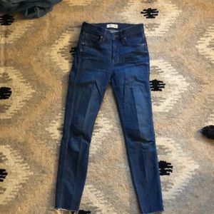 Madewell Denim- 9 inch High Rise skinny